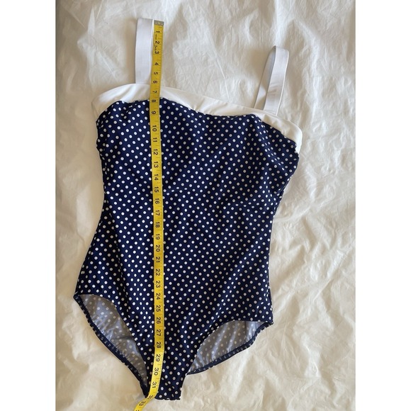 Women's Miraclesuit - Spot On Square Neck One Piece Swimsuit Size 16 Polka Dot - Picture 7 of 10